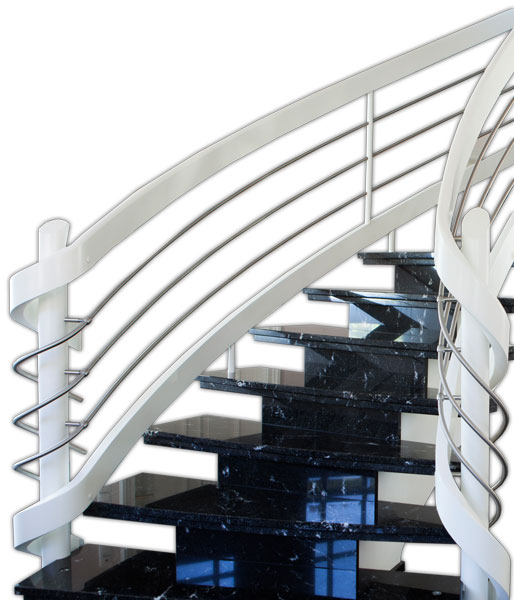 Treppe aus Granit Granitttreppe Natursteintreppe